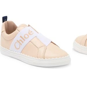 CHLOÉ Kids' Lauren Logo Slip-On Sneaker NEW